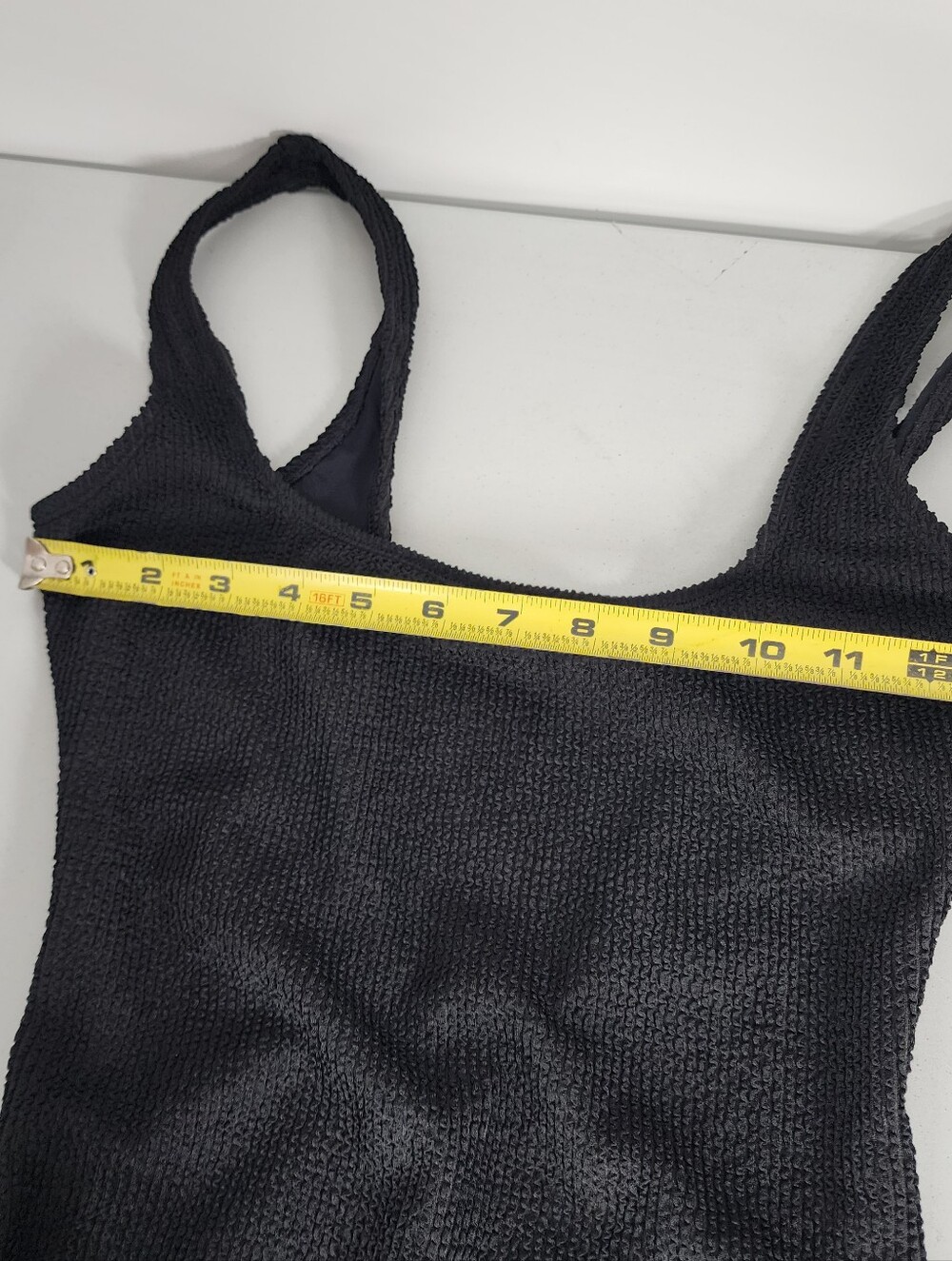 NEW Size S/M Good American One Piece Tank Swimsuit Black - Picture 5 of 8